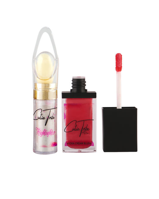 Hydra Creamy Blush + Highlighter With Built-in Sponge