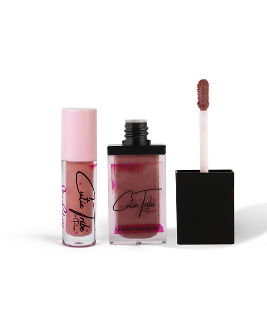 Soft Nude bundle ( Hydra Creamy Blusher + Lipgloss )